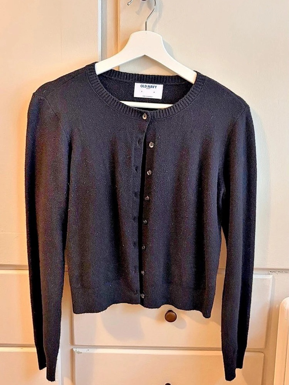 Old Navy SoSoft Button-Front Cardigan Black Size Small